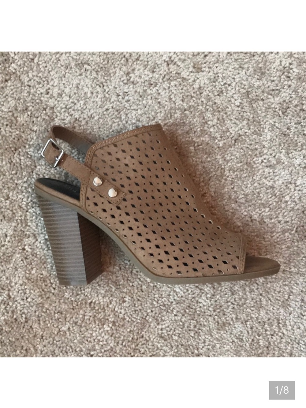 Indigo Rd Open Toe Slingback Heels - Picture 1 of 8
